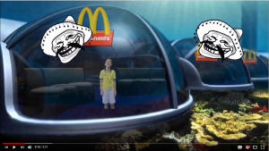 “Underwater blown up Mcdonald’s” Holographic AR Project by Lucas