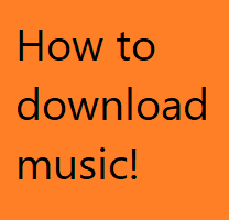 How to download music