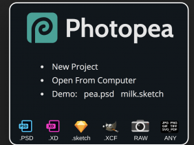 How to use photopea to edit image(Scale image, add text)