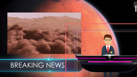 Breaking News: Mars Storm